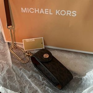 Michael Kors NWT Lipstick Holder MK Signature Design $188